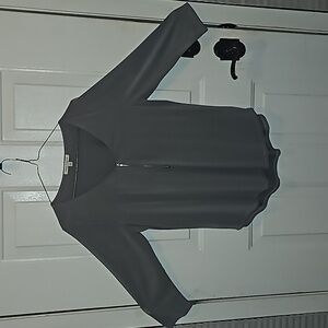 Green Envelope- woman's long sleeve shirt, size large, tunic style